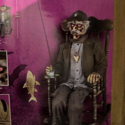 HOME ACCENTS HOLIDAY 6.5 ft. Dead Water Animated LED Fisherman in Rocking Chair Halloween Prop