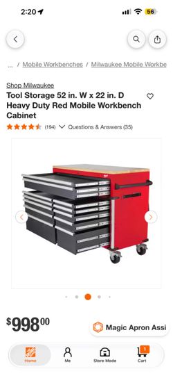 Milwaukee 52” Heavy-Duty Tool Chest – Like New!