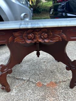 Very old marble top coffee table