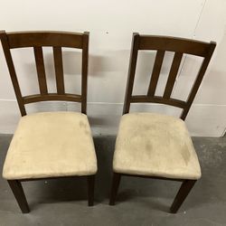 Two Wood Chairs