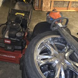 Vendo Estas Cosas Rines 20 , Maquina Toro 26 Y apodadora 