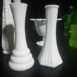 Assorted Milk Glass 
