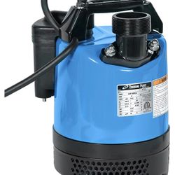 Tsurumi Pump LB-480 2" 2/3HP Submersible Dewatering Pump, Blue + SJE Rhombus PumpMaster