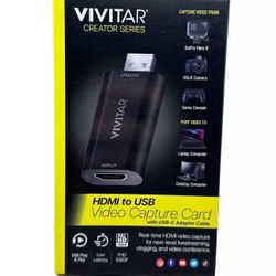 Vivitar HDMI to USB Video Converter USB Capture, Real-Time HDMI Video and Audio