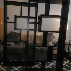 Black Geometric Bookcase