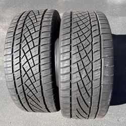 Pair (2) 255 45 20 Continental ExtremeContact DWS 06 Plus tires 