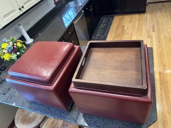 Foot Stools Leather