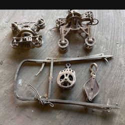 Cool Antique hay Trolleys 