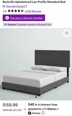 Queen bed frame & mattress NEW in box
