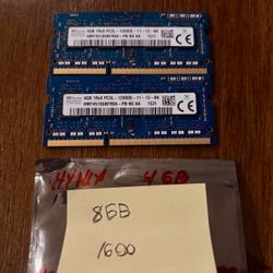 Apple SK Hynix 8GB Kit HMT451S6BFR8A 4GB DDR3-1600MHz 204-Pin SoDimm