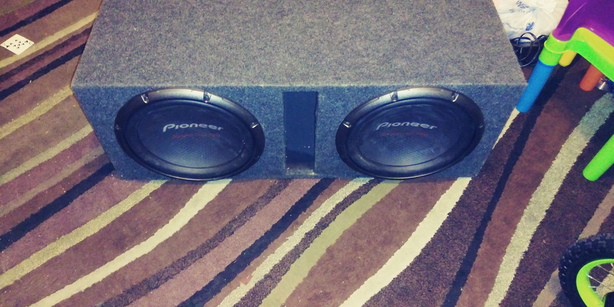 12" pioneer champion series pro with matching amplifier
