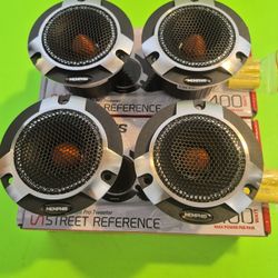 MEMPHIS 2 PAIRS 4 INCH COMPONENT PRO TWEETER 400 WATTS MAX POWER CAR TWEETER ( TOTAL 2 PAIRS )