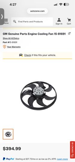 OEM Fans 2015 chevy Imapala 2.5L