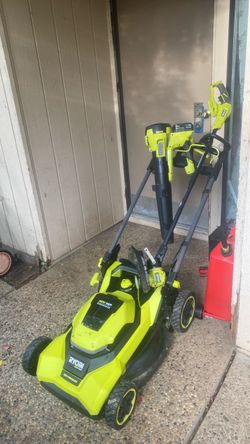 Mower, weeder, blower combo