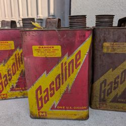 Vintage 1970's Gas Cans