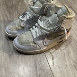 jordan 1 off white size 4Y