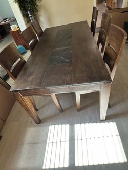 Large Dining Room Table With 6 Chairs 