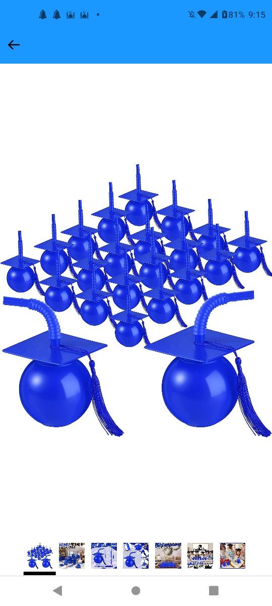 24 Set Graduation Cap Party Cups for Party