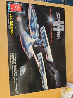 STAR TREK 6 VI USS ENTERPRISE THE UNDISCOVERED COUNTRY NEW IN OPEN BOX