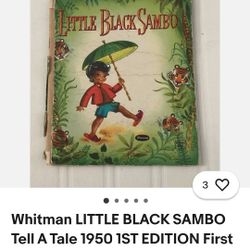 Whitman Books Little Black Sambo 1950s 