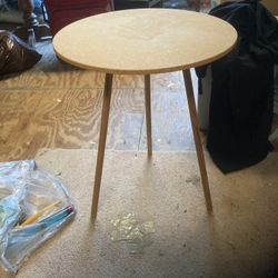 2 Tables With Glass Topper $30 For Both 