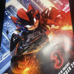 EXCLUSIVE SONIC 3 MOVIE POSTER 