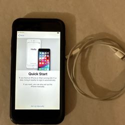iPhone 6S Plus, Silver 128 GB, Otter Box, USB Power Cable with New Earphones Remote and Microphone For Cheap