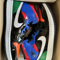 JORDAN 1 MID "MULTI PATENT" (7.5M / 9W)