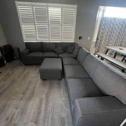 7 Piece Sectional Sofa With Ottoman 