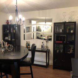 Bookcase/display cabinets And A Sofa Table 