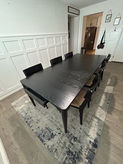 Black Dining Table Set
