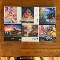 6 Puzzles - Buffalo Brand 1000 Pcs Each