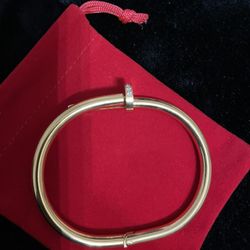 Cartier Styled Nail Bracelet 