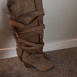 Strappy  Suede Boots