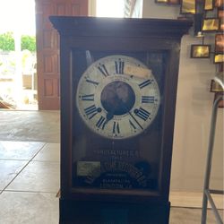 National Time Clock London About 100 Years Old !! Very Cool    Read