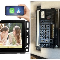 Open Box Car Radio Stereo for Chevy Silverado GMC Sierra 2007-2013, Android 13 with CarPlay Android Auto Bluetooth GPS Navigation Touch Screen Head Un