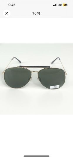 Tommy Hilfiger Iron Man Sunglasses Aviator MM OU578 Gold & Tortoise Frame