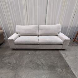 Light Beige Fabric Living Room Couch
