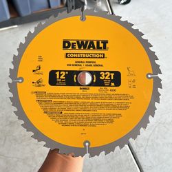 Dewalt 12” 32T Miter Saw Blade