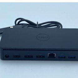 Dell D6000 Universal Docking Station Black w/130W AC Adapter USED - TESTED