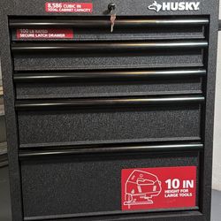 Tool Storage 27 in. W x 18 in. D 5-Drawer Gloss Black Rolling Tool Cabinet