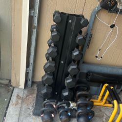 Dumbells, Hip Thrust Bench, Workout Equipment