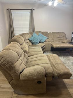 Large Sectional Reclining Sofa