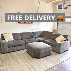 Large Gray Sectional Couch 🛋️- FREE DELIVERY 
