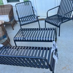 Charcoal gray patio set