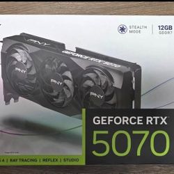 PNY-GeForce RTX 5070 12gb OC Triple fan graphics card