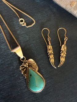 Albuquerque East Silver necklace & earrings / Beautiful style 100% SILVER