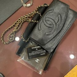 Authentic Chanel CC Timeless Wallet on Chain