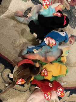 Set Of Antique Beanie Babies With Tags 