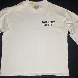 Gallery Dept Classic White Long Sleeve Tee